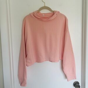 Fabletics Cropped‎ Pink Hoodie, S
